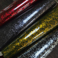 High Glossy PET Liner Forged Flower Carbon Vinyl Film