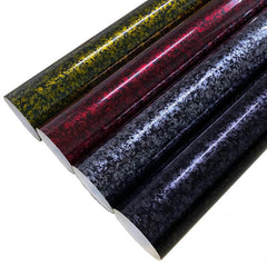High Glossy PET Liner Forged Flower Carbon Vinyl Film