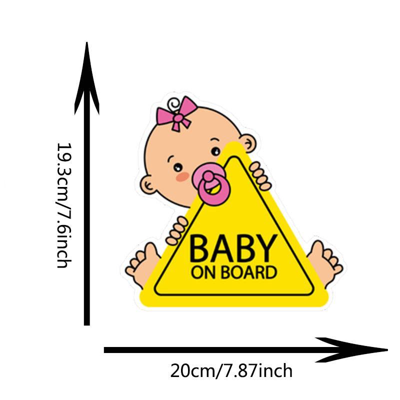 Baby On Board Car Sticker Decal Safety Sign 7.6inch