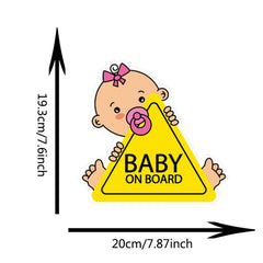 Baby On Board Car Sticker Decal Safety Sign 7.6inch