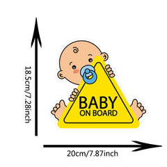 Baby On Board Car Sticker Decal Safety Sign 7.6inch