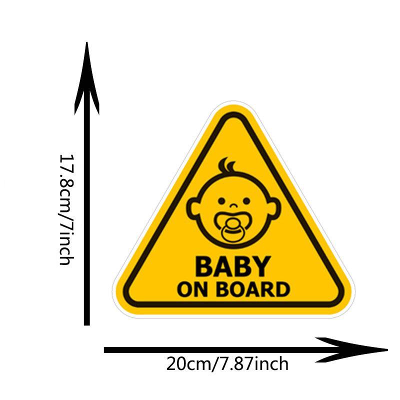 Baby On Board Car Sticker Decal Safety Sign 7.6inch