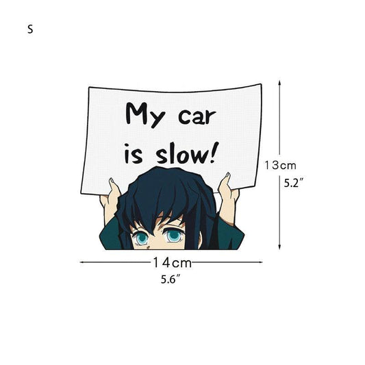 Anime Reflective Car Stickers Set - Stand Out with Fun Designs