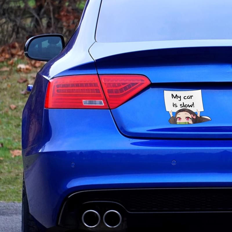 Anime Reflective Car Stickers Set - Stand Out with Fun Designs