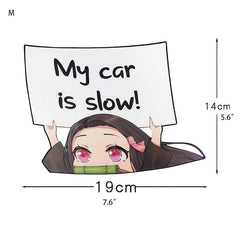 Anime Reflective Car Stickers Set - Stand Out with Fun Designs