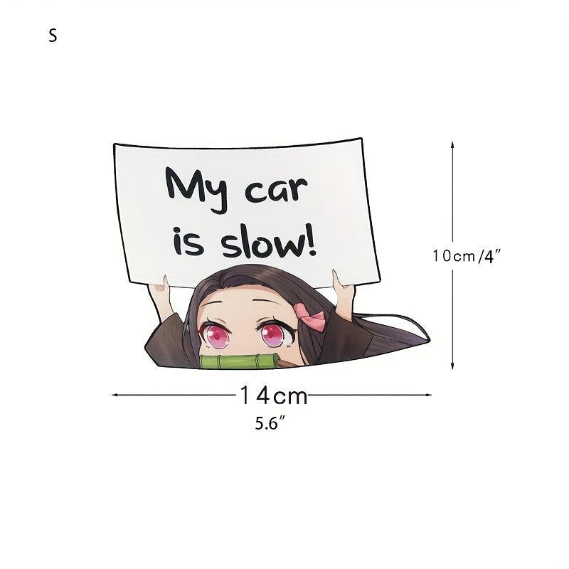 Anime Reflective Car Stickers Set - Stand Out with Fun Designs