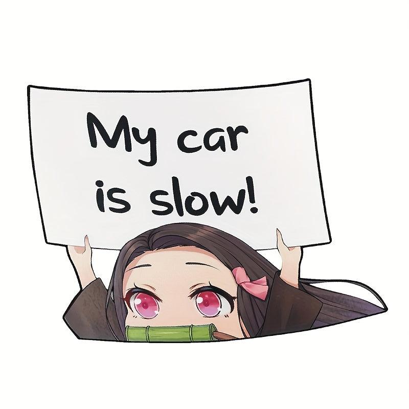 Anime Reflective Car Stickers Set - Stand Out with Fun Designs