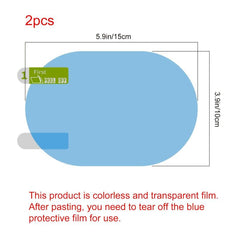 Rainproof Films for Clear and Dry Rearview Mirrors