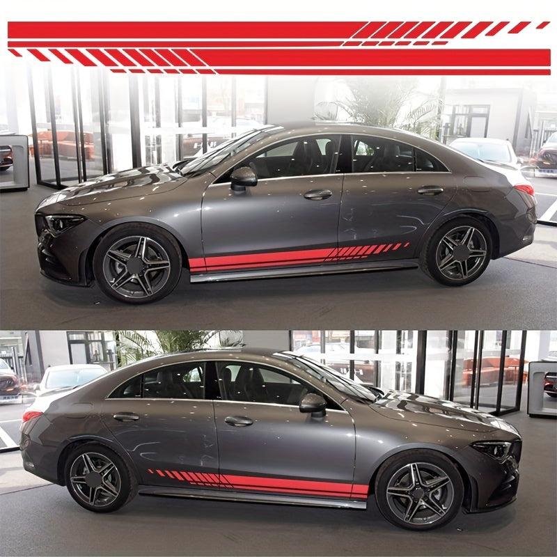 Car Racing Body Side Stripes Vinyl Decals For All Cars SUV