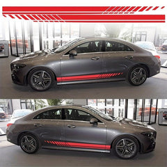 Car Racing Body Side Stripes Vinyl Decals For All Cars SUV