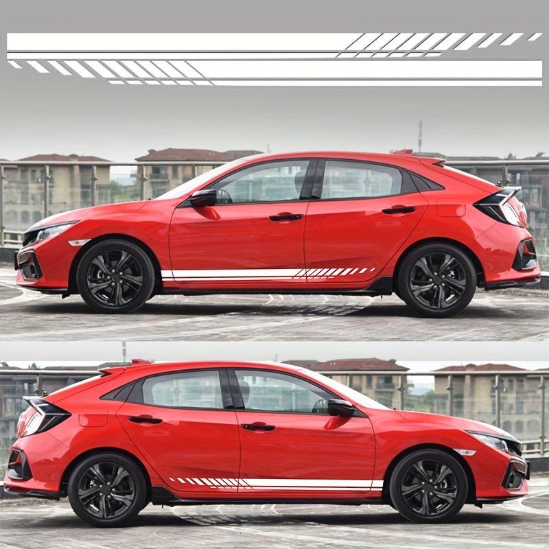 Car Racing Body Side Stripes Vinyl Decals For All Cars SUV