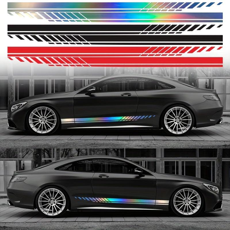 Car Racing Body Side Stripes Vinyl Decals For All Cars SUV