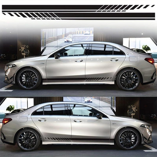 Car Racing Body Side Stripes Vinyl Decals For All Cars SUV
