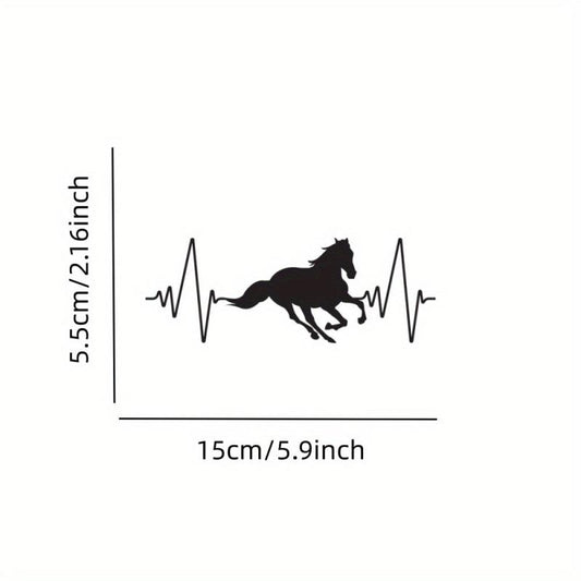 Horse Belt Heartbeat Sports Vinyl Decal Sticker for Car Truck Window