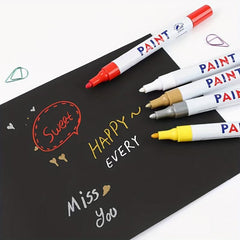 Permanent Waterproof Car Tire Graffiti Paint Pen for Wood, Tires, Glass