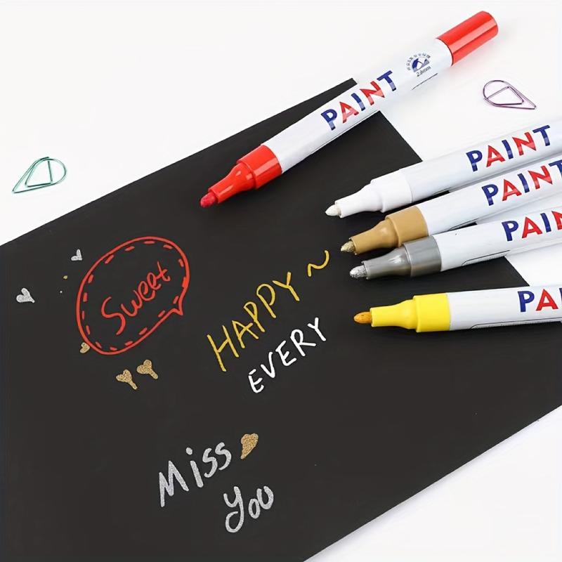 Permanent Waterproof Car Tire Graffiti Paint Pen for Wood, Tires, Glass