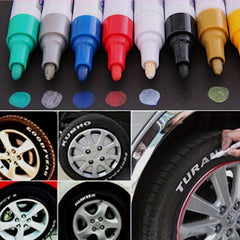 Permanent Waterproof Car Tire Graffiti Paint Pen for Wood, Tires, Glass