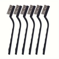 12pcs Wire Brush Set Cleaning Brush w/ Handle Crevice Brush