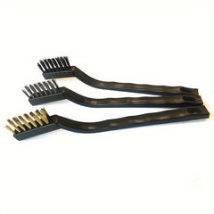 12pcs Wire Brush Set Cleaning Brush w/ Handle Crevice Brush