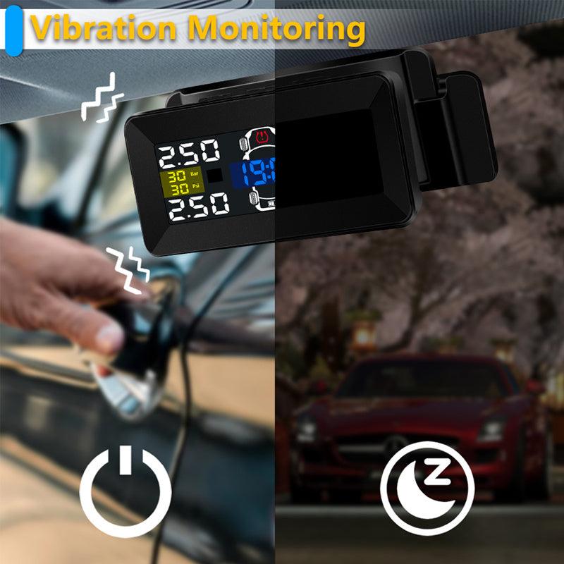 Jansite Car TPMS Wireless Tire Pressure Monitoring System Solar Power