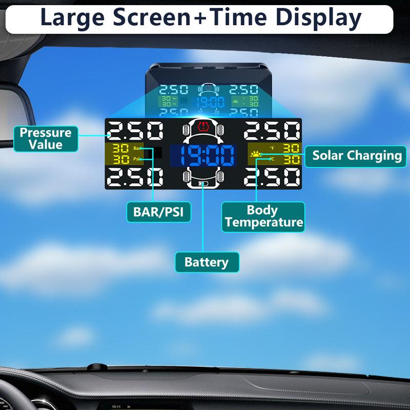 Jansite Car TPMS Wireless Tire Pressure Monitoring System Solar Power