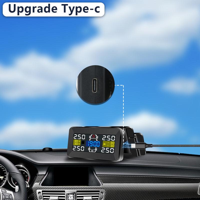 Jansite Car TPMS Wireless Tire Pressure Monitoring System Solar Power
