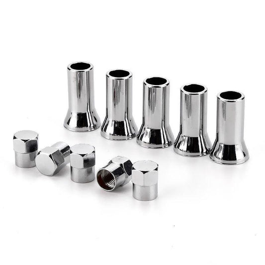 10Pcs Truck Tires Valve Stems Hex Cap Auto Accessories Sleeves