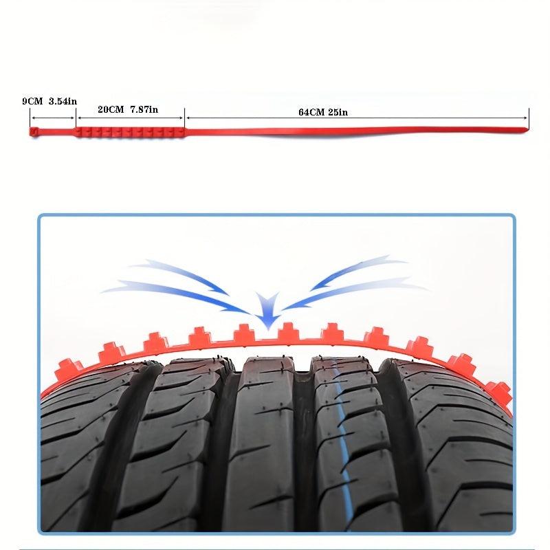 10pcs Car Anti skid Chain Winter Emergency Snow Tire Chain