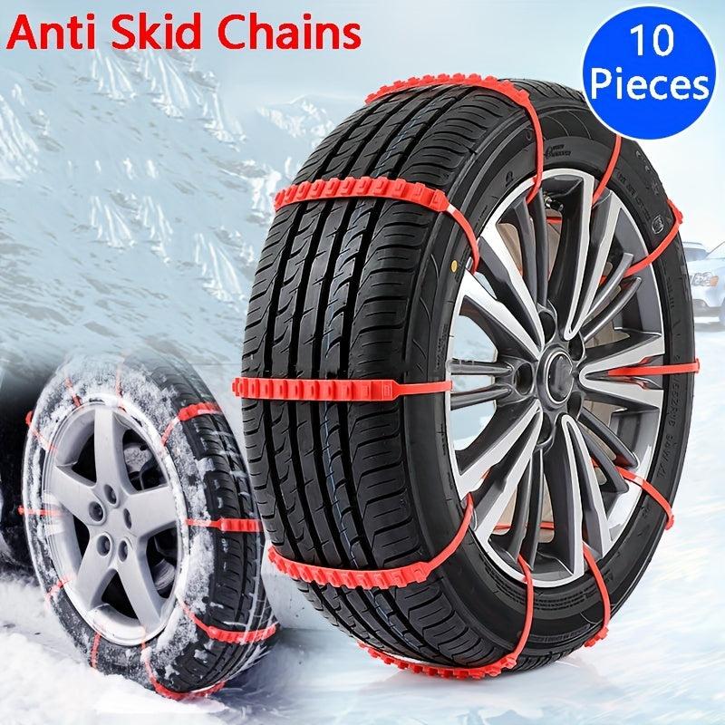10pcs Car Anti skid Chain Winter Emergency Snow Tire Chain