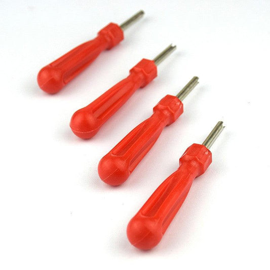 Tire Valve Core Removal Tool - Wrench Spanner and Screwdriver