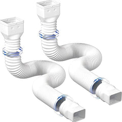 2pcs Telescopic Rain Gutter Drain Pipe Extension for Home Safety