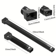 2pcs Telescopic Rain Gutter Drain Pipe Extension for Home Safety