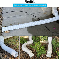 2pcs Telescopic Rain Gutter Drain Pipe Extension for Home Safety