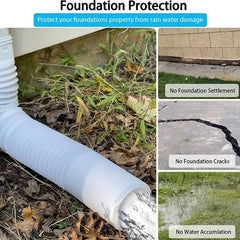 2pcs Telescopic Rain Gutter Drain Pipe Extension for Home Safety