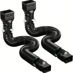 2pcs Telescopic Rain Gutter Drain Pipe Extension for Home Safety