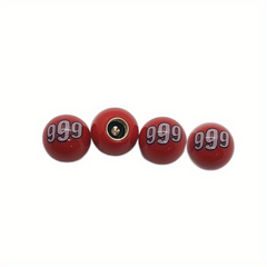 4pcs Football Series Tire Valve Caps for Dustproof Protection