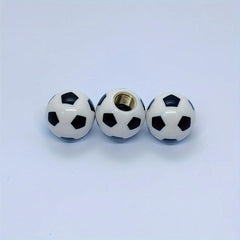 4pcs Football Series Tire Valve Caps for Dustproof Protection