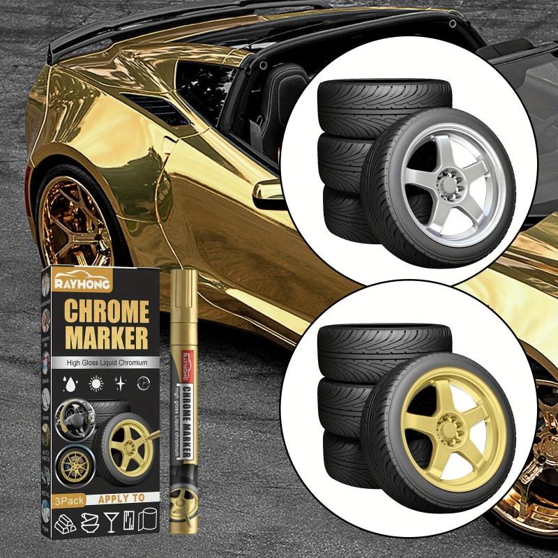 3 Pcs Tire Paint Marker Pens for Graffiti Personality on Car Tires