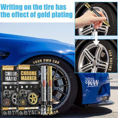 3 Pcs Tire Paint Marker Pens for Graffiti Personality on Car Tires