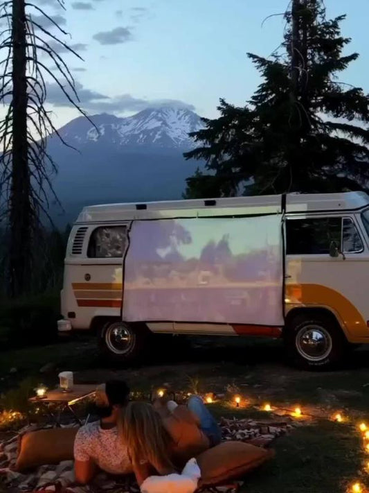 RV Camping Outdoor Projection Curtain Cloth HD Projector