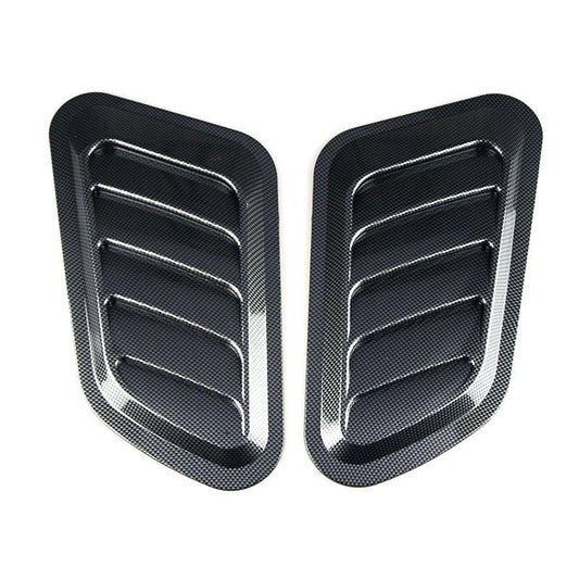 2Pcs Carbon Fiber Hood Scoop Decals - Upgrade Your Car's Look!