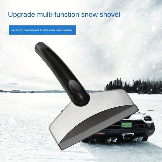 Multifunctional Stainless Steel Snow Shovel - Winter Ice Scraping Tool