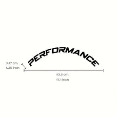 8Pcs Car Tire Letter Stickers PERFORMANCE 3D Waterproof PVC