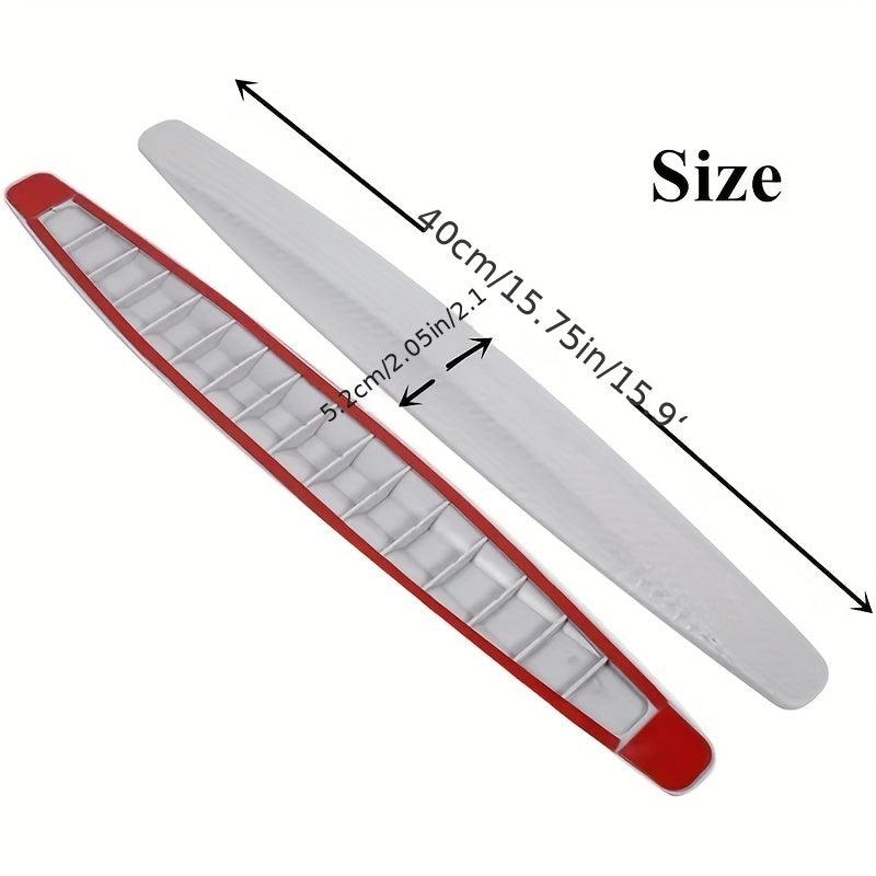 2pcs Car Door Bumper Cover Guard Lip Strip Sticker