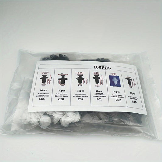 Car Retainer Clips Plastic Fasteners Kit Auto Trim Panel Clip Mixed Car Body Bum
