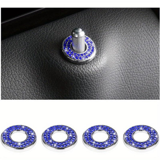 Bling Inner Door Lock Cover Stickers for Car Interior