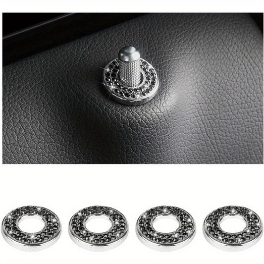 Bling Inner Door Lock Cover Stickers for Car Interior