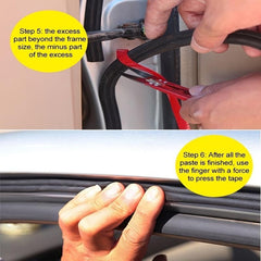 5m Self Adhesive B Shaped Rubber Seal Strip for Car Door Seal Trim