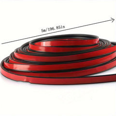 5m Self Adhesive B Shaped Rubber Seal Strip for Car Door Seal Trim