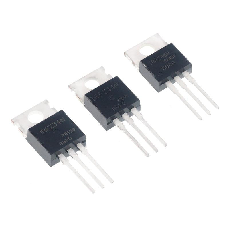 5pcs High Perf. Power MOSFET Transistors IRFZ44N IRF3205 IRF530N IRF540 IRF640